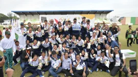 Tim Jawa Barat berhasil meraih medali emas cabang olahraga sepak bola putri Pekan Olahraga Nasional (PON) XXI/2024 Aceh-Sumatera Utara. Capaian ini didapat setelah mereka mengalahkan Jakarta dengan skor 3-0. Foto: bagus/kemenpora.go.id