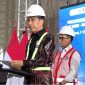 Presiden Joko Widodo secara resmi mencanangkan pembangunan Moda Raya Terpadu (MRT) Jakarta Lin Timur-Barat Fase 1 Tahap 1 di Proyek Stasiun MRT M.H. Thamrin Jakarta, pada Rabu, 11 September 2024. Foto: BPMI Setpres/Muchlis Jr.