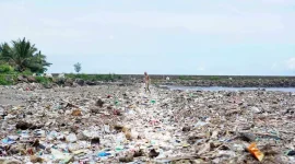 Ilustrasi gambar tumpukan sampah di Pantai Labuhan Haji, Desa Labuhan Haji, Kecamatan Labuhan Haji.  Foto: Lombokpost