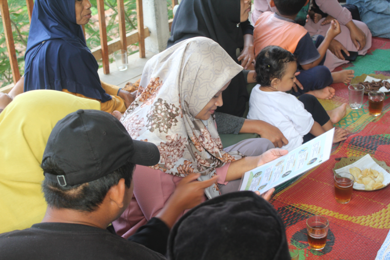 Sosialiasi peraturan desa terkait perlindungan burung. Foto: Tim MBKM KKN UNS