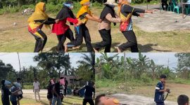 Kemeriahan lomba dalam peringatan Hari Sumpah Pemuda di Desa Belading pada (28/10/2024). Foto: Kukerta MBKM UNRI