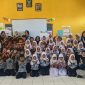 Mahasiswa KKN Posko 21 UIN Walisongo bersama siswa-siswi SD Negeri Pagertoya. Foto: Mahasiswa KKN Posko 21 UIN Walisongo