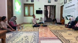 Sesi pemaparan materi oleh Alif Arna Danan Abdul Faathir, Owner dari produk Ampyang Jawa. Foto: Tim MBKM UNS Desa Dayu
