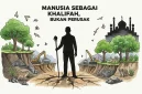 Ilustrasi seharusnya manusia sebagai Khalifah, bukan perusak alam. (GG)