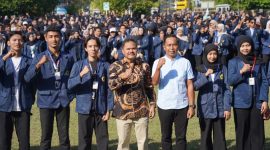 Dokumentasi saat pelepas 1.786 mahasiswa KKN. Foto: Unram