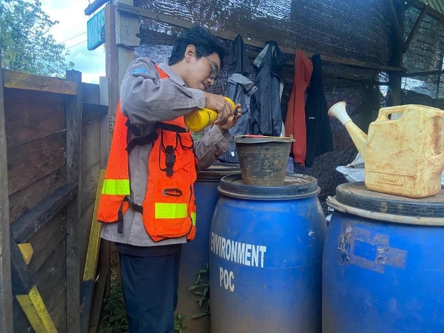 Pembuatan Pupuk Organik Cair (POC). Foto: Pribadi