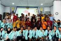 Dokumentasi bersama setelah pelaksanaan sosialisasi mitigasi bencana bertajuk “Desa Tangguh Bencana (DESTANA): Siaga Bencana Dimulai dari Keluarga” pada Kamis, (14/8/2025). Foto: pribadi