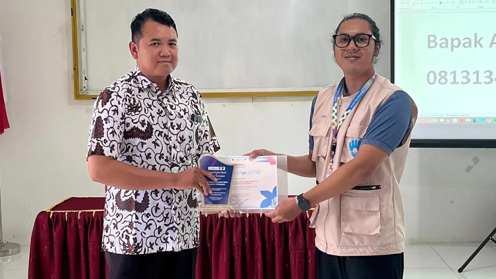 Kegiatan Workshop Kewirausahaan hasil kolaborasi dengan Dinas Koperasi dan Usaha Mikro Tulungagung. Foto: KKN 335 UNS