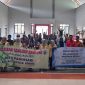 Dokumentasi kelompok KKN bersama BPBD dan masyarakat desa pagersari setelah kegiatan sosialisasi dan simulasi. Foto: KKN GIAT 12 UNNES