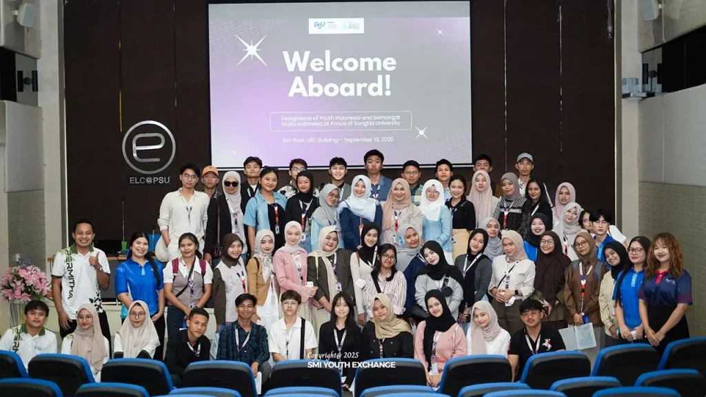 Para delegasi SMI Youth Exchange 2025 melakukan institutional visit ke Prince of Songkla University, Thailand. Sumber: SMI Youth Exchange