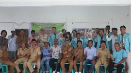 Upacara penerimaan mahasiswa KKN 2 UNS. Foto: KKN 2 UNS