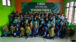 Dokumentasi bersama setelah kegiatan edukasi gizi dan pangan mandiri Jogotirto. Foto: KKN UNS Jogotirto