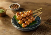 Cilok: Adonan Tepung Tapioka dengan Saus Kacang. Sumber: unileverfoodsolutions.co.id