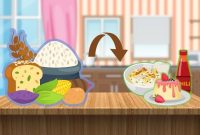 Dari karbohidrat jadi lebih nikmat! Pati bukan cuma bikin kenyang, tapi juga pengatur tekstur makanan biar bubur, puding, dan saus jadi lezat. Sumber: Canva.com