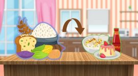 Dari karbohidrat jadi lebih nikmat! Pati bukan cuma bikin kenyang, tapi juga pengatur tekstur makanan biar bubur, puding, dan saus jadi lezat. Sumber: Canva.com