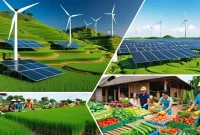 Dari sawah menuju masa depan hijau petani, teknologi ramah lingkungan, dan energi terbarukan bersatu membangun ekonomi sirkular demi bumi yang lebih lestari. Sumber: Beritalingkungan.com