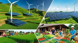 Dari sawah menuju masa depan hijau petani, teknologi ramah lingkungan, dan energi terbarukan bersatu membangun ekonomi sirkular demi bumi yang lebih lestari. Sumber: Beritalingkungan.com