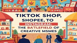 Persaingan UMKM kreatif kini tak lagi hanya di pasar konvensional, melainkan juga di ruang digital. Shopee, TikTok Shop, dan Instagram menjadi medan tempur baru tempat strategi, kreativitas, dan kemampuan beradaptasi menentukan siapa yang bertahan dan berjaya di era ekonomi digital.