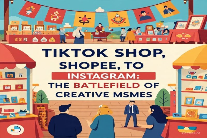 Persaingan UMKM kreatif kini tak lagi hanya di pasar konvensional, melainkan juga di ruang digital. Shopee, TikTok Shop, dan Instagram menjadi medan tempur baru tempat strategi, kreativitas, dan kemampuan beradaptasi menentukan siapa yang bertahan dan berjaya di era ekonomi digital.