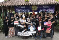 Dokumentasi bersama Peserta 20 UMKM Difabel “DISApreneur Learning Hub Dari Kab.Sleman Yogyakarta”. Foto: pribadi