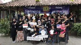 Dokumentasi bersama Peserta 20 UMKM Difabel “DISApreneur Learning Hub Dari Kab.Sleman Yogyakarta”. Foto: pribadi