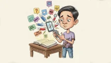 Ilustrasi ketika kompas moral generasi muda terseret algoritma, Pancasila mencoba tetap menyinari jalan. (GG)