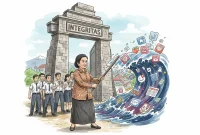 Ditengah arus teknologi, sekolah dan guru tetap menjadi penjaga terakhir nilai karakter. (gg)