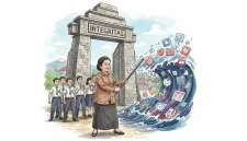 Ditengah arus teknologi, sekolah dan guru tetap menjadi penjaga terakhir nilai karakter. (gg)