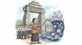 Ditengah arus teknologi, sekolah dan guru tetap menjadi penjaga terakhir nilai karakter. (gg)