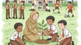 Karakter tumbuh melalui pembiasaan, bukan melalui hafalan. (gg)