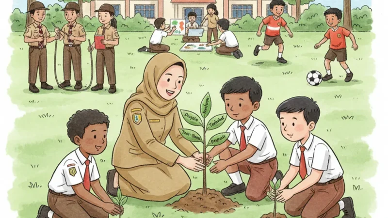 Karakter tumbuh melalui pembiasaan, bukan melalui hafalan. (gg)