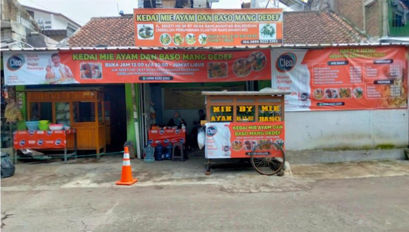 Kedai mie ayam dan bakso Mang Dedef cabang Rancamanyar. Foto: Pribadi/Aulia Syifa Salsabila