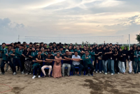 Peresmian lapangan voli sekaligus sebgai penutup kegiatan HMS Project 2025. Foto: Media HMS Project 2025