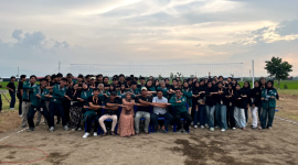 Peresmian lapangan voli sekaligus sebgai penutup kegiatan HMS Project 2025. Foto: Media HMS Project 2025