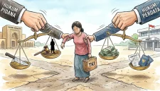 Di antara timbangan pidana dan perdata, pekerja migran kerap hanya menjadi objek—bukan pihak yang paling didengar. (gg)