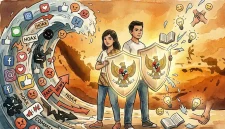 Di tengah derasnya arus informasi, karakter menjadi jangkar. (GG)