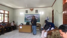 Penyampaian sambutan dan pemaparan materi oleh penanggung jawab. Foto: Pribadi/KKN 112 UNS