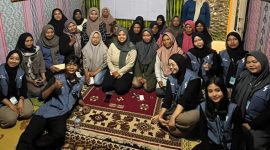 Kelompok KKN UNS 74 bersama Kelompok Wanita Tani Puspita Arum Desa Gunungsaridok. Foto: KKN 74 UNS
