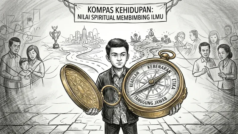 Ilmu memberi kemampuan, nilai memberi arah. (GG)