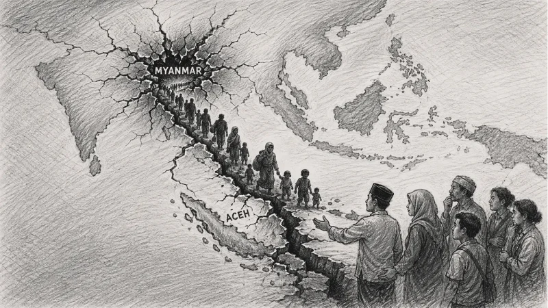 Konflik yang jauh tidak pernah benar-benar jauh ketika dampaknya menembus batas negara. (GG)