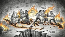 Perdebatan tanpa kendali bukan sekadar panas di layar, tetapi bisa membakar persatuan. (GG)