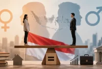 Ilustrasi kesetaraan gender di Indonesia yang masih menghadapi hambatan budaya dan struktural dalam mewujudkan ruang yang lebih setara bagi perempuan dan laki-laki.
Credit/Sumber: Ilustrasi AI | ChatGPT/OpenAI