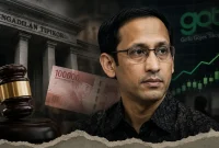 Ilustrasi perkara dugaan korupsi pengadaan Chromebook yang menyeret mantan Menteri Pendidikan, Kebudayaan, Riset, dan Teknologi Nadiem Makarim. (GG)