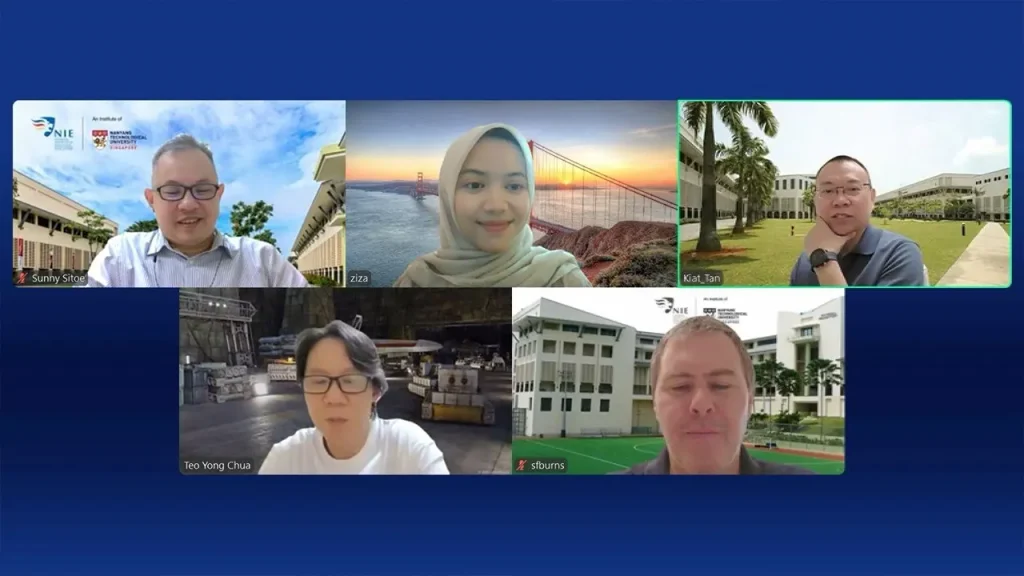 Interview dengan pihak NIE/NTU Singapore 2025. (Sumber: Dokumentasi Pribadi)
