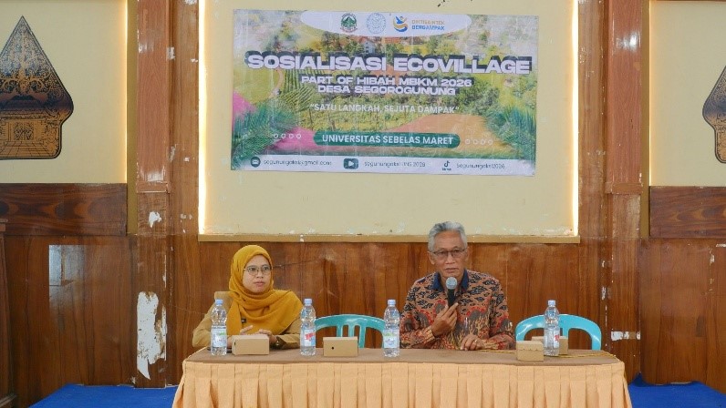 Sambutan dari Kepala Desa Segorogunung. (Sumber: Dokumentasi Pribadi Tim Hibah MBKM Desa Segorogunung)