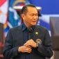 Ketua Umum DPP GEMABUDHI, Dr. Bambang Patijaya, memberikan pengarahan kepada kader mengenai pentingnya memahami isu strategis nasional, mulai dari energi, pangan, lingkungan, hingga regenerasi organisasi.