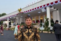 Ketua GEMABUDHI Jambi Ferry Firmansyah hadir dalam suasana peringatan HUT ke-81 Kemerdekaan Republik Indonesia. Mengenakan busana batik bernuansa hitam dan emas, ia turut membawa semangat kebangsaan untuk memperkuat persatuan, merawat keberagaman, dan mendorong generasi muda berkontribusi bagi bangsa. (Doc. Pribadi)