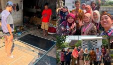 Mahasiswa BBK 8 UNAIR Desa Tawun menghadirkan papan peta informatif yang memuat fasilitas umum, Landmark, dan destinasi wisata. (Dok. Kelompok BBK 8 Tawun).