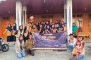 Dokumentasi bersama mahasiswa KKN Literasi UNS kelompok 297 Desa Segorogunung. Foto: Dok. Pribadi/KKN UNS Kelompok 297