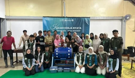 Dokumentasi bersama setelah pelaksanaan sosialisasi. Foto: Dok. Pribadi/KKN 033 UNS